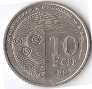 POLINEZJA FRANCUSKA 10 franków CFP 2021, AU