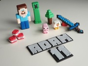 Minecraft figurki z masy cukrowej na tort zestaw 2