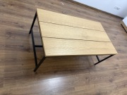 Stolik kawowy teksturo 60x100 dąb czarny