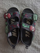 Nowe szare kolorowe buty sandały na rzepy Marvel Spiderman Hulk H&M 30