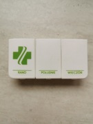 Pojemnik, pudełko, organizer, etui na leki całodniowa 8x4x2cm 
