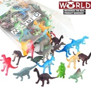Zestaw 72 mini dinozaurów, figurki świat zwierząt, rzeźba, deko, ozdoba 