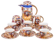 Chiński komplet filiżanek ręcznie malowany