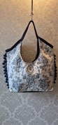 Torba unikat Na ramie boho shopper duża Torba 