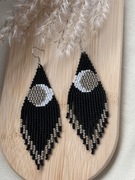 Kolczyki z japońskich koralików.