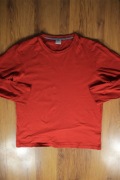 Koszulka s.Oliver r. XL czerwona męska dł rękaw bawełniana 