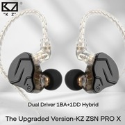 KZ ZSN PRO X Czarny bez mikrofonu 