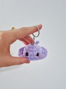 Pluszowy brelok breloczek do kluczy płaszczka na szydełku