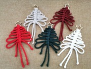 Makramowe choinki choineczki bombki świąteczne zawieszki ozdoba świąteczna