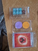 Kości, karty energii i żetony pokemon TCG