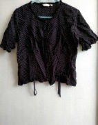 Czarna bluzka w kropki S Tigerlily