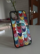 Casetify przezroczyste w serduszka silikonowe etui case iPhone 12 pro