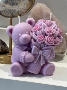 Duża Świeca  sojowa naturalna zapachowa śliczny miś