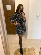 Sukienka czarna cekinowa ZARA