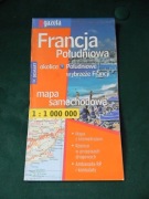 Francja Poludniowa mapa samochodowa 1:100000