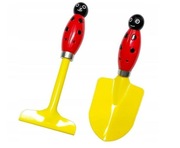 Zestaw narzędzi ogrodowych Verdenia grabki łopatka BIEDRONKI