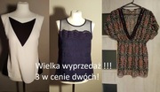Bluzki r M. 3 w cenie 2! WYPRZEDAŻ!