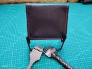 Portfel handmade z naturalnej skóry, wykonany przeze mnie w całości ręcznie