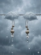 Srebrne kolczyki wiszące, srebro