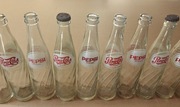 Butelki szklane Pepsi z PRL – lata 70/80 – komplet 10 sztuk