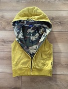 Żółty, bawełniany bezrękawnik z kapturem Claesen’s, r. 116/122 (6lat)