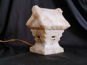 Lampka Domek onyx? Alabaster? Kamien? lampa vintage retro prl 