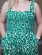 Peacocks zielony kombinezon damski na lato wiskoza L 12 M 38 okazja