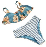 Cupshe Strój kąpielowy dwuczęściowy góra top dół wysoki stan rozmiar L NOWY