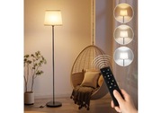 Lampa podłogowa do salonu - ściemniana, timer, pilot