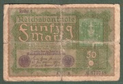 50 marek 1919 Niemcy stan słaby