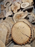 DĄB 68/60/8 cm Blat Plaster Drewna Stolik Żywica DIY Wysuszony