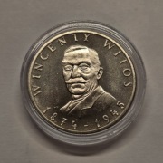 100 zł złotych 1984 Wincenty Witos w kapslu Real foto Stan 1/-1