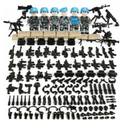 Zestaw Klocków Żołnierze działa ludziki Palma Wojsko Motorcykl Akcesoria