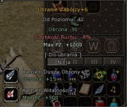 Ubranie zabójcy +6 1000 hp 