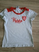 Bluzka koszulka t-shirt krótki rękaw Polska rozm. 122/128