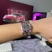 Seiko Mod diver custom tarcza 3D szafir jubilee automat NH35 fiolet