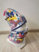 Komplet czapka i komin. Koniki Pony