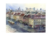 Akwarela Warszawa Stare Miasto - Krakowskie Przedm