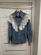 Koszula dżinsowa OCCULT, bogato zdobiona