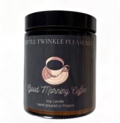 Świeca sojowa kawa 180 ml handmade szkło prezent