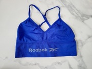 Reebok niebieski Chabrowy Top Crop Top Stanik na Siłownię Rozm M