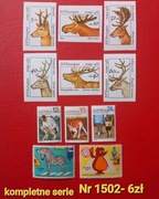 Znaczki fauna:1502: zwierzęta- zestaw kompletnych serii znaczków 