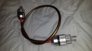 Kabel zasilający audio YARBO SP2200PW, wtyki Sonarquest 1m srebro