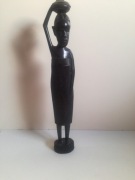 STARA RZEZBA KOBIETY Z HEBANU 36 CM. AFRYKA !!