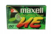 NOw4- KASETA MAGNETOFONOWA - MAXELL 60 - high quality sound UE - 5szt