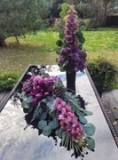 Wszystkich świętych. Kompozycja nagrobna. Stroik i wazon. Rękodzieło!