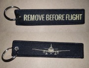 Zawieszka " Remove Before Flight " + SAMOLOT / RBF/ /NADRUK
