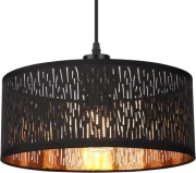 Nowoczesna lampa wisząca czarna złota