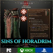 Diablo 4 IV 2 GREATER AFFIX Balazan's Maxtlatl Sins Of Horadrim Sezon 9