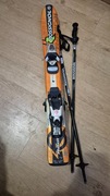 Narty Rossignol 80cm, wiązania Rossignol 0,5-2,5 DIN buta 199-255mm+ kijki